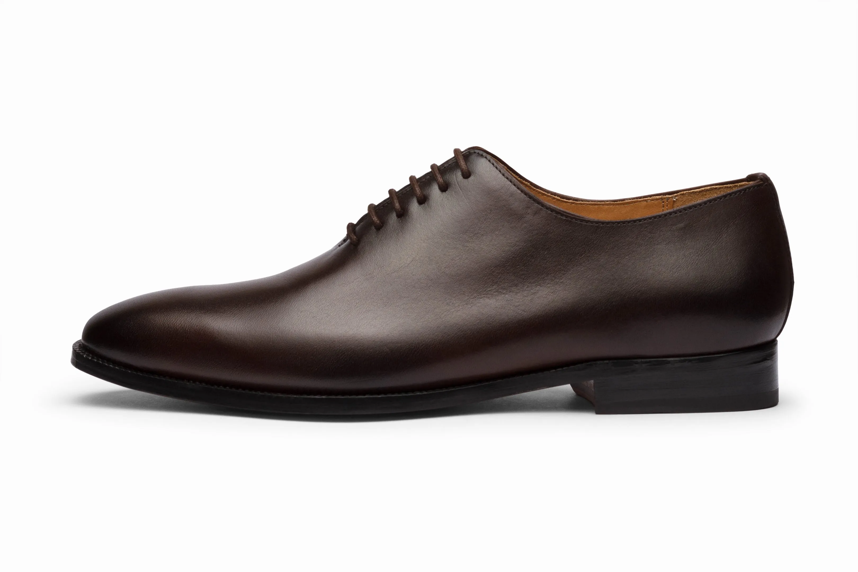 Plain Wholecut Oxford - Dark Brown
