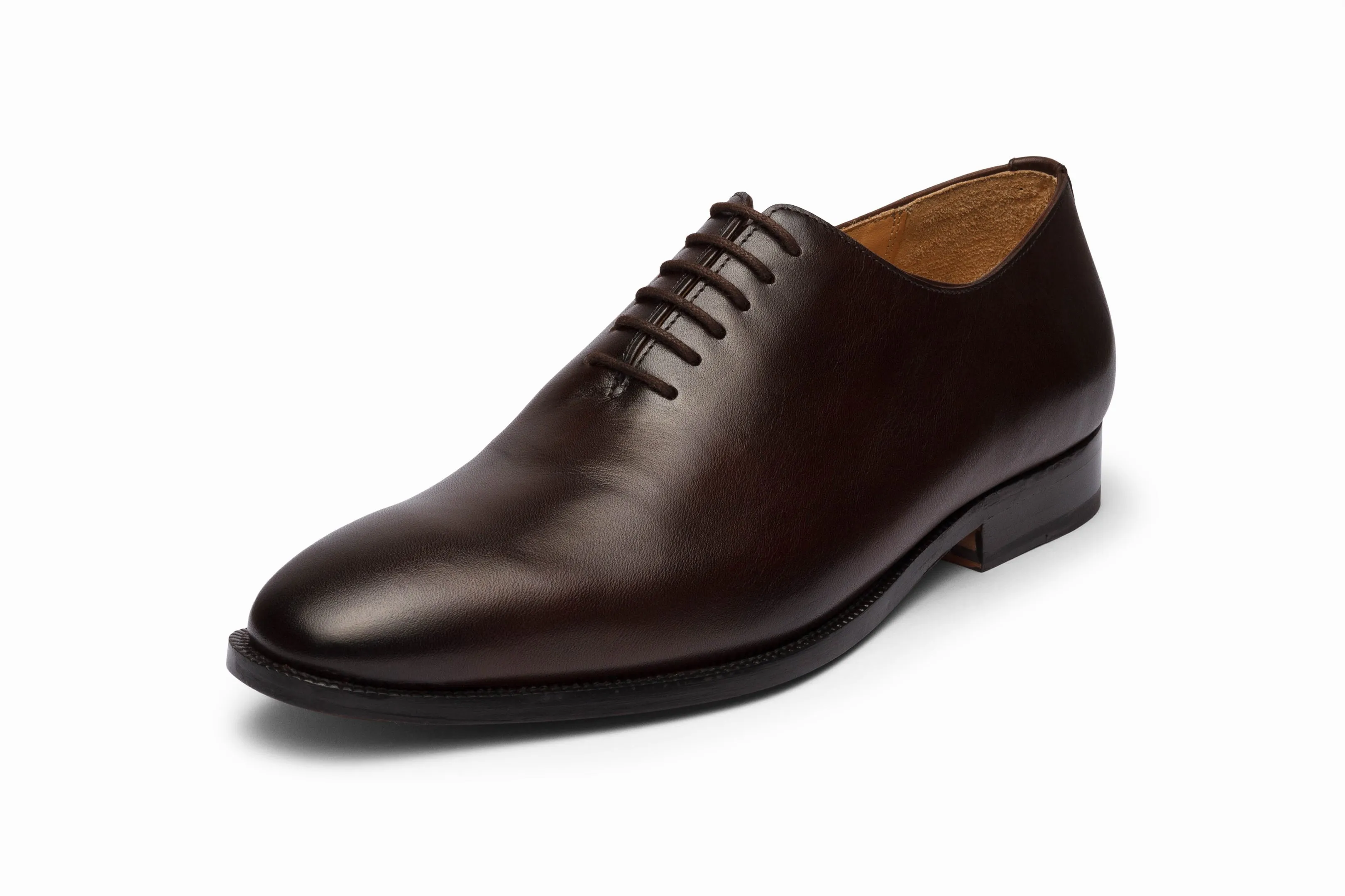 Plain Wholecut Oxford - Dark Brown