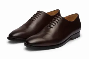 Plain Wholecut Oxford - Dark Brown