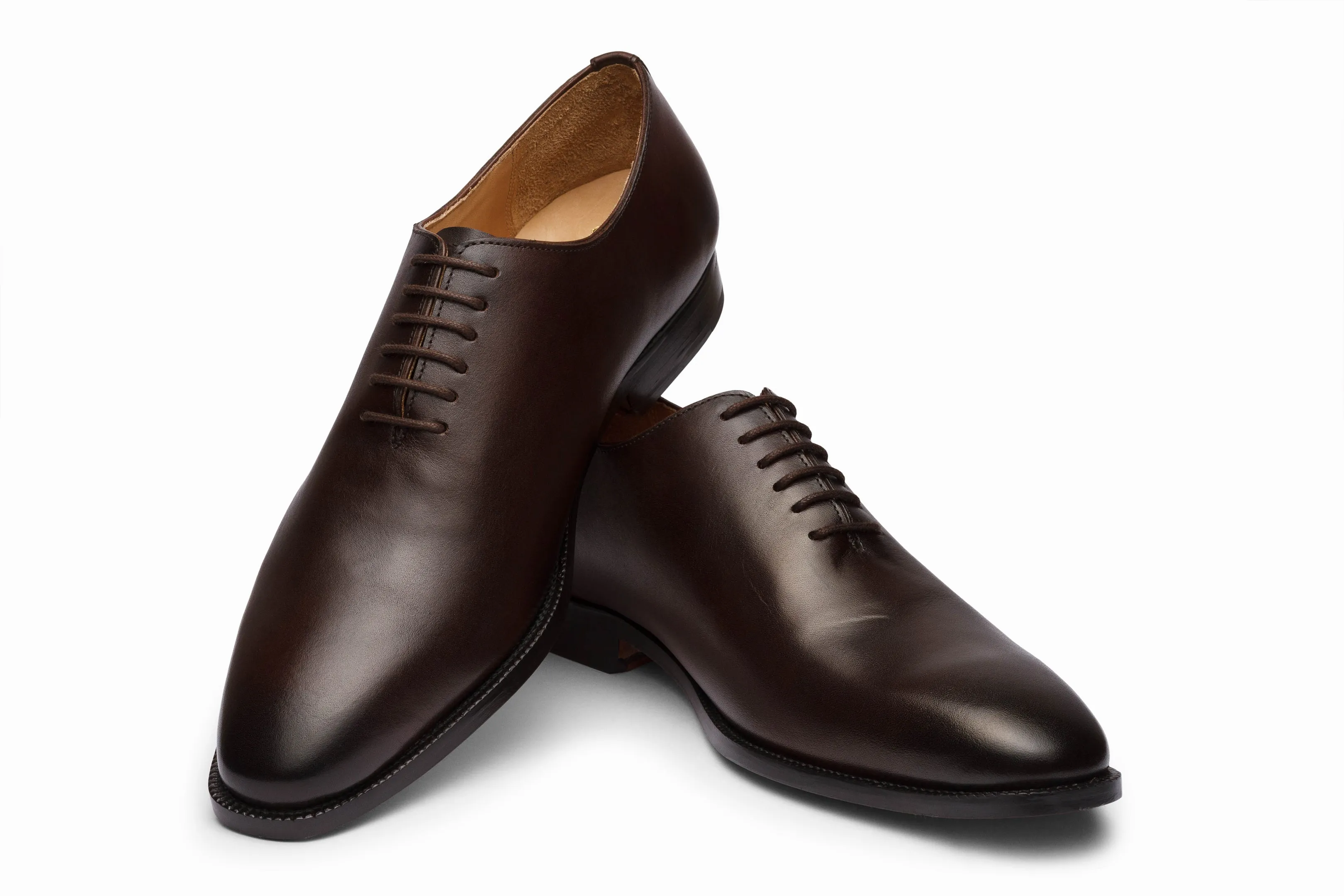 Plain Wholecut Oxford - Dark Brown