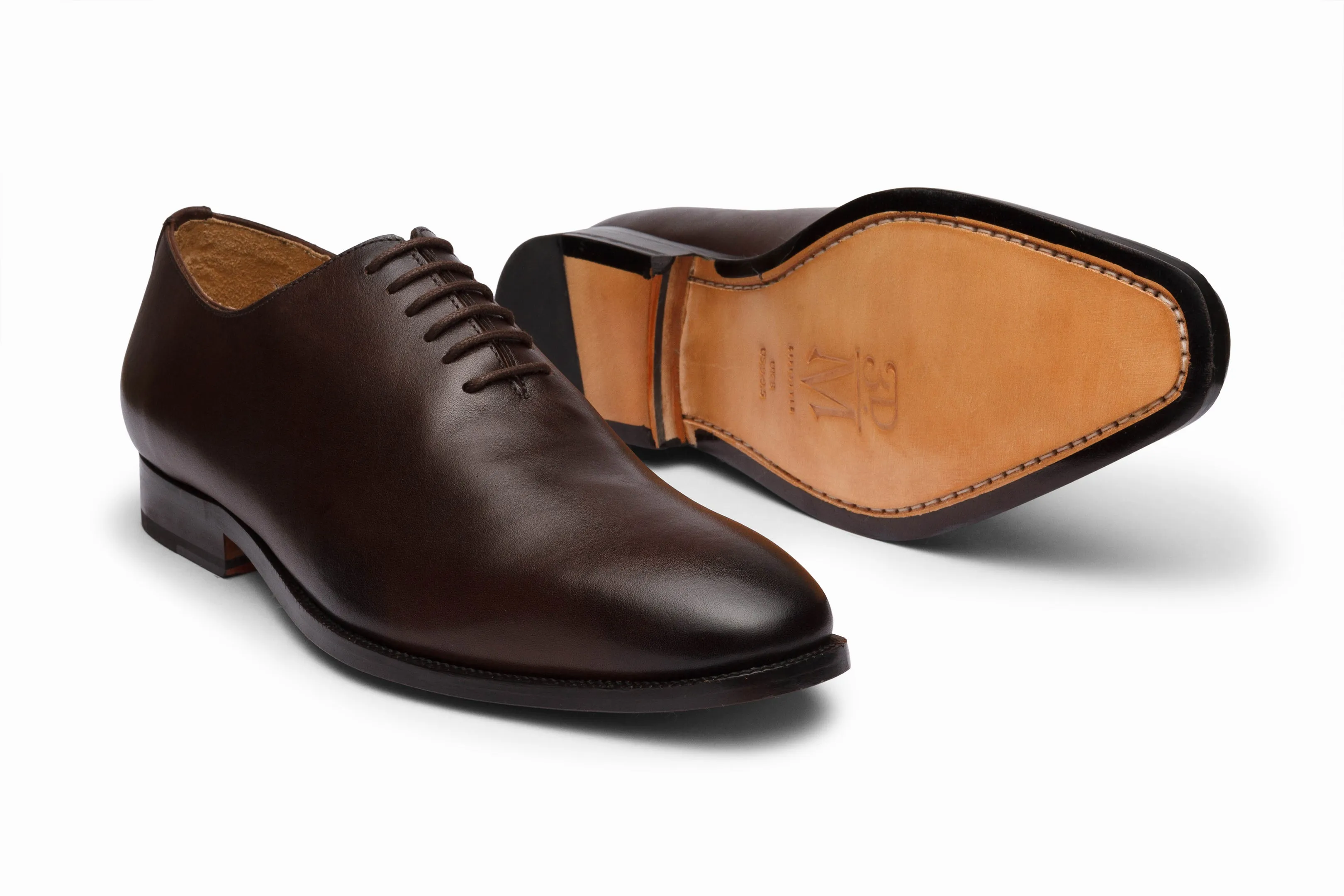 Plain Wholecut Oxford - Dark Brown