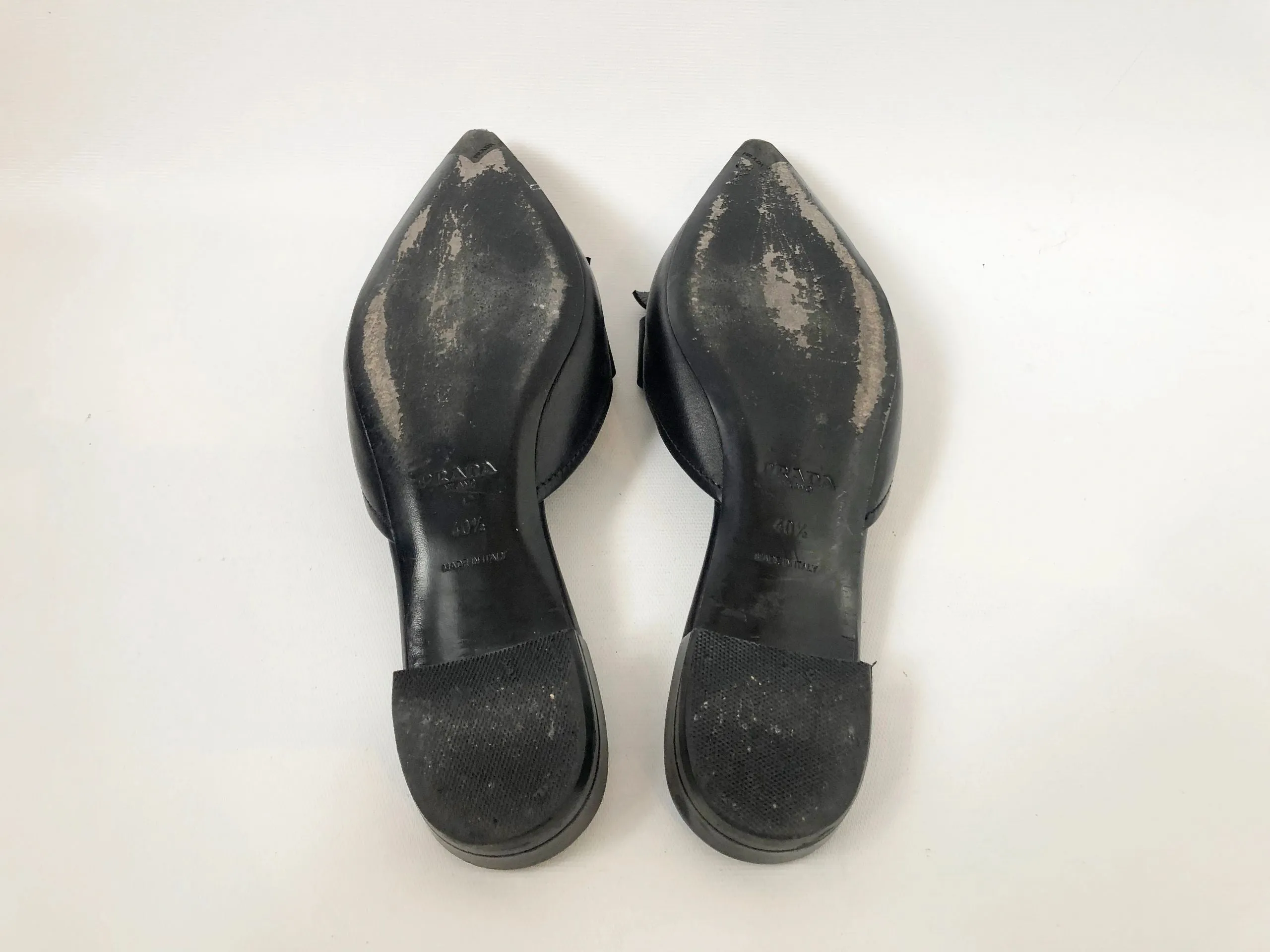 Prada Bow Mules Size 40.5 It (10.5 Us)