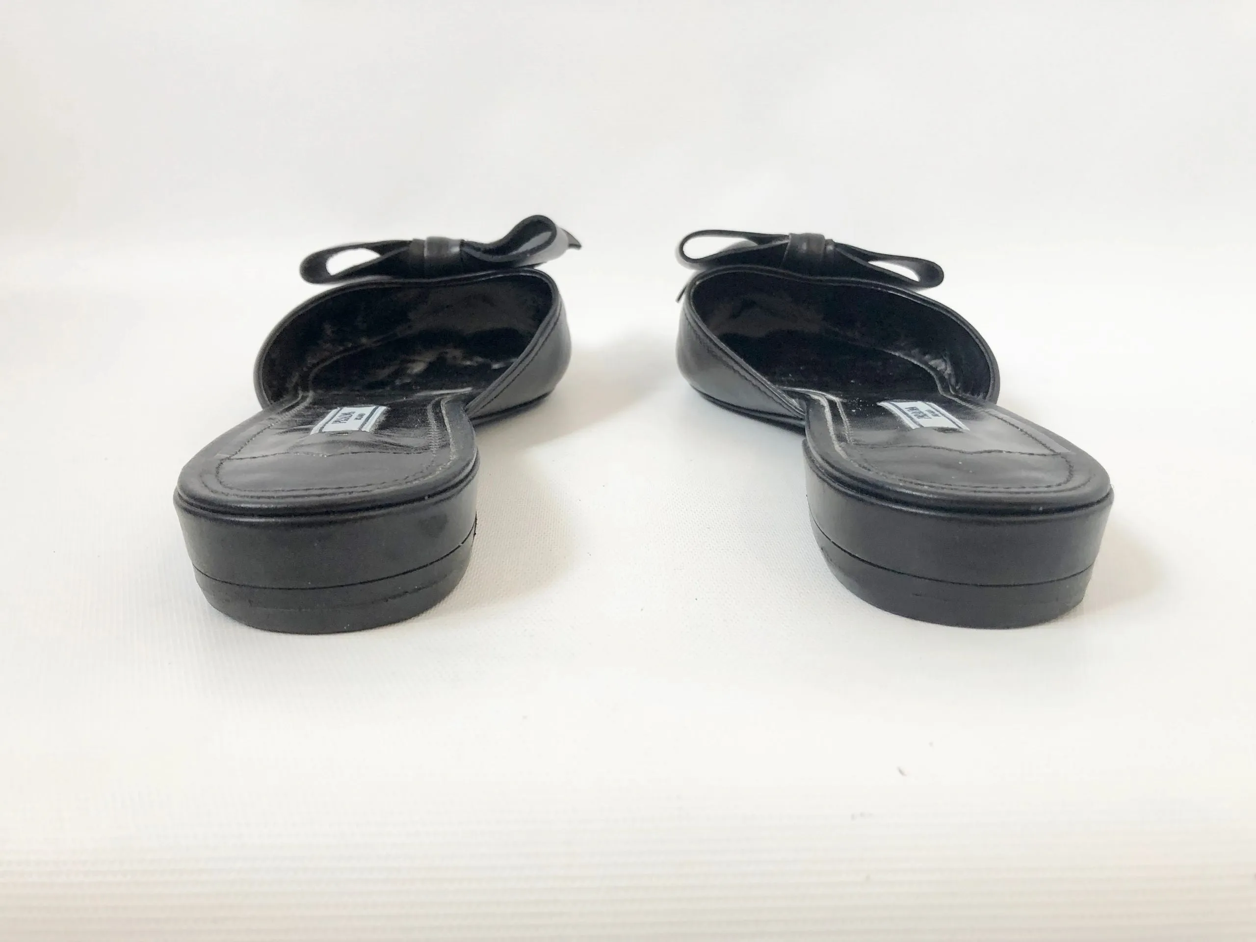 Prada Bow Mules Size 40.5 It (10.5 Us)