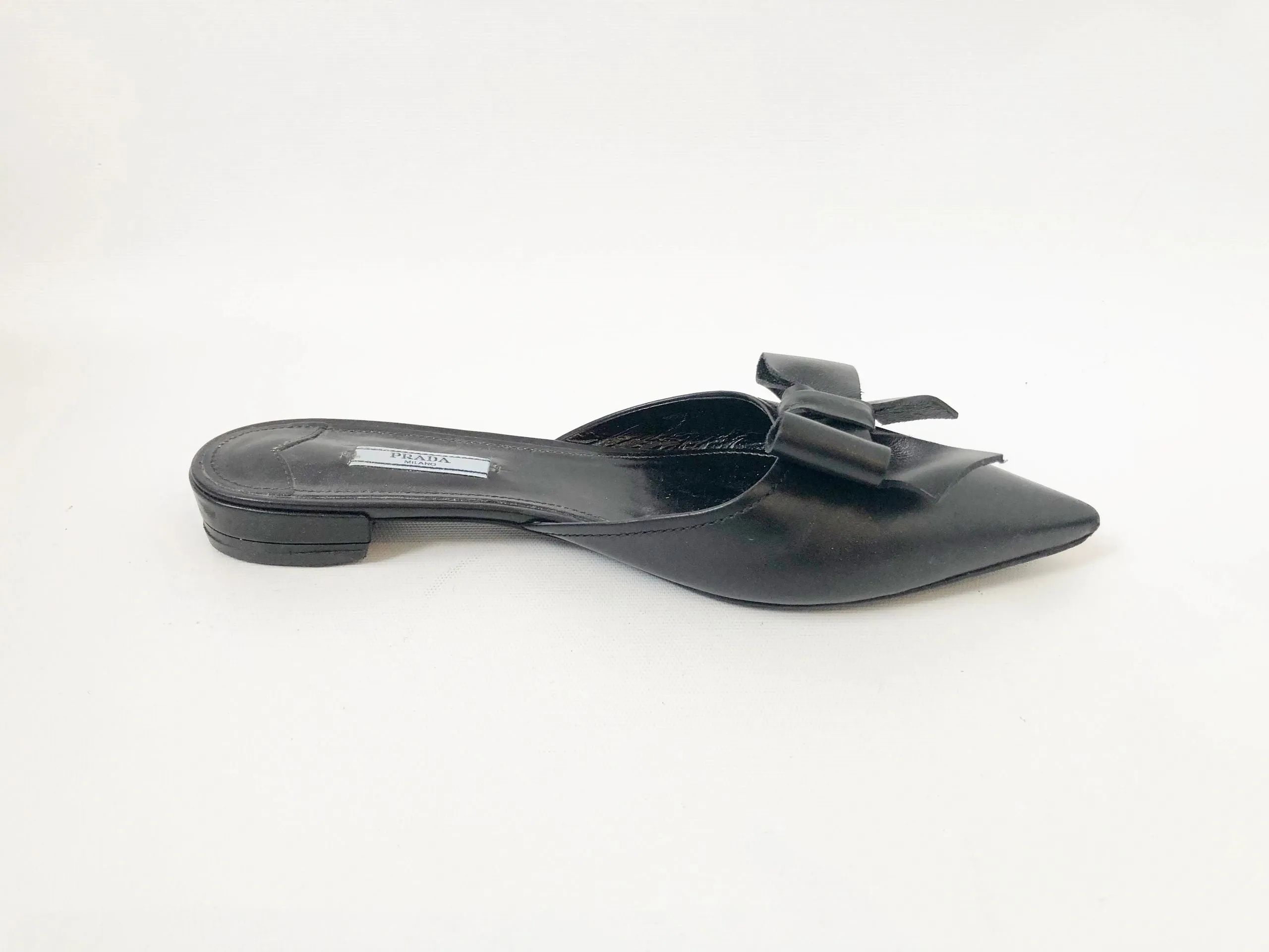 Prada Bow Mules Size 40.5 It (10.5 Us)