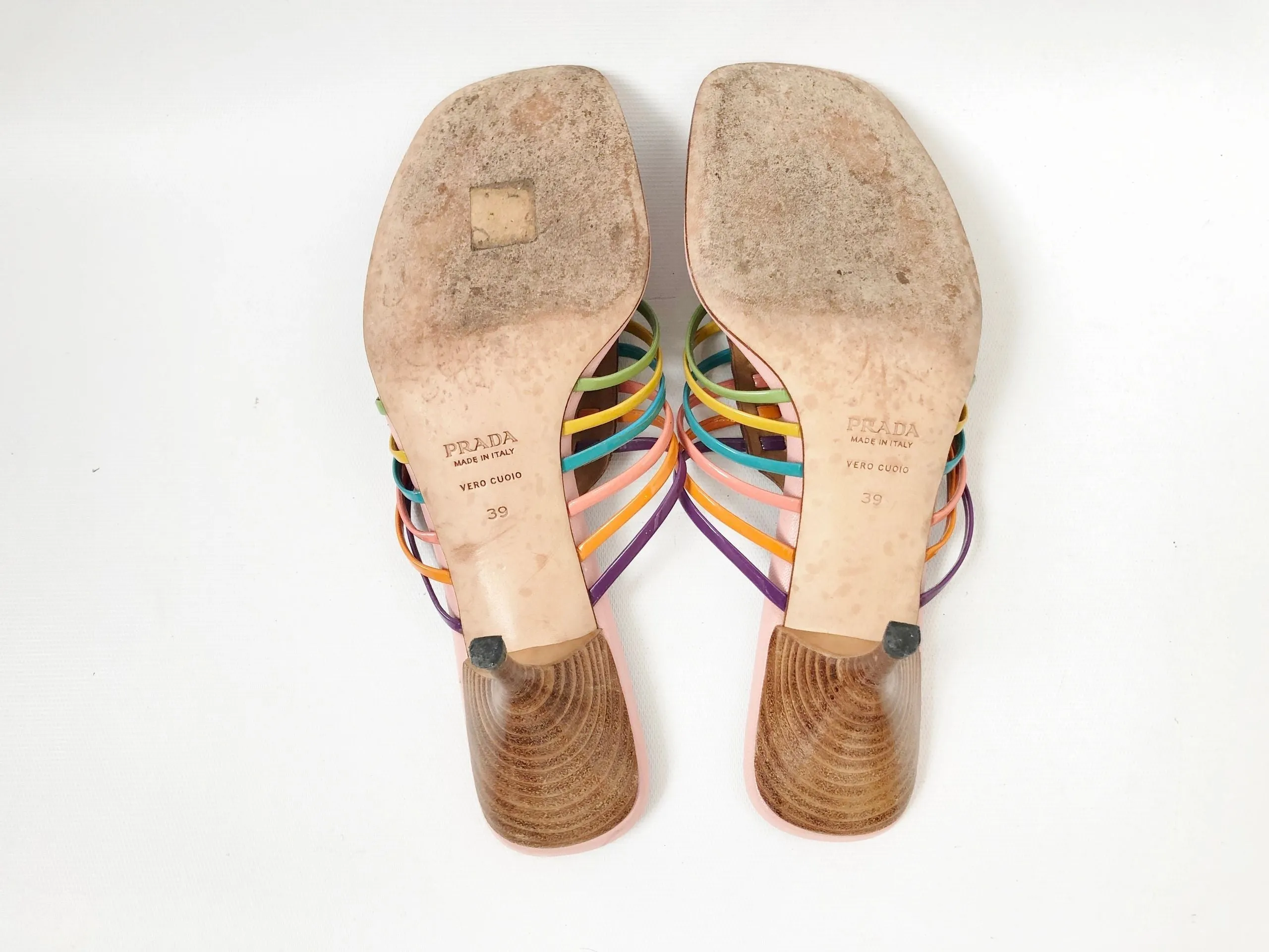 Prada Multi-Color Strappy Sandal Size 39 It (9 Us)