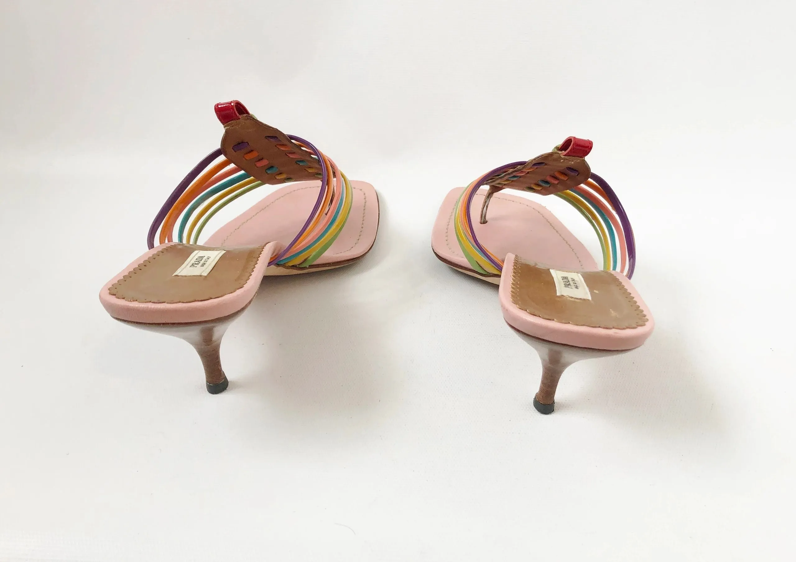 Prada Multi-Color Strappy Sandal Size 39 It (9 Us)