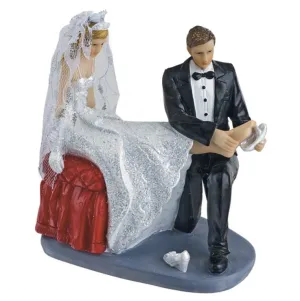 Putting on Shoe Wedding Cake Toppers, Personalised Gift