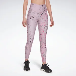 Reebok Apparel Women Lux 2.0 Multi-Colored Speckle Leggings Inflil