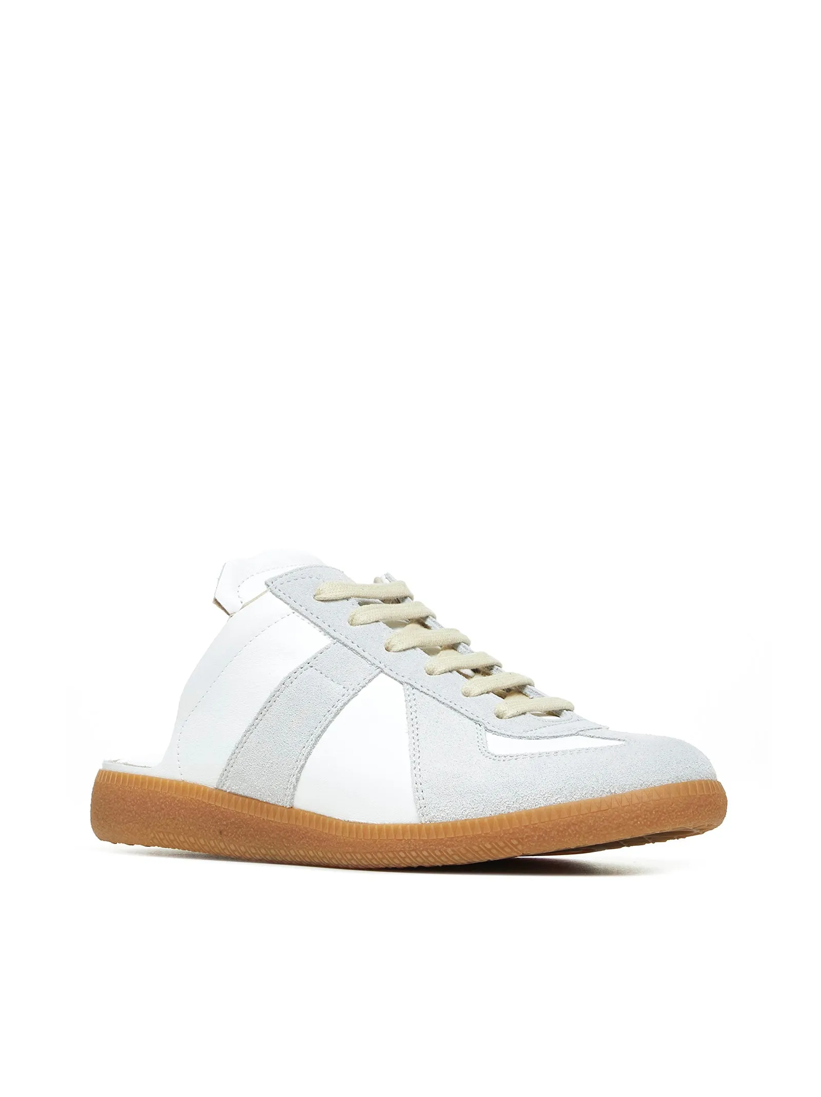 Replica leather mules