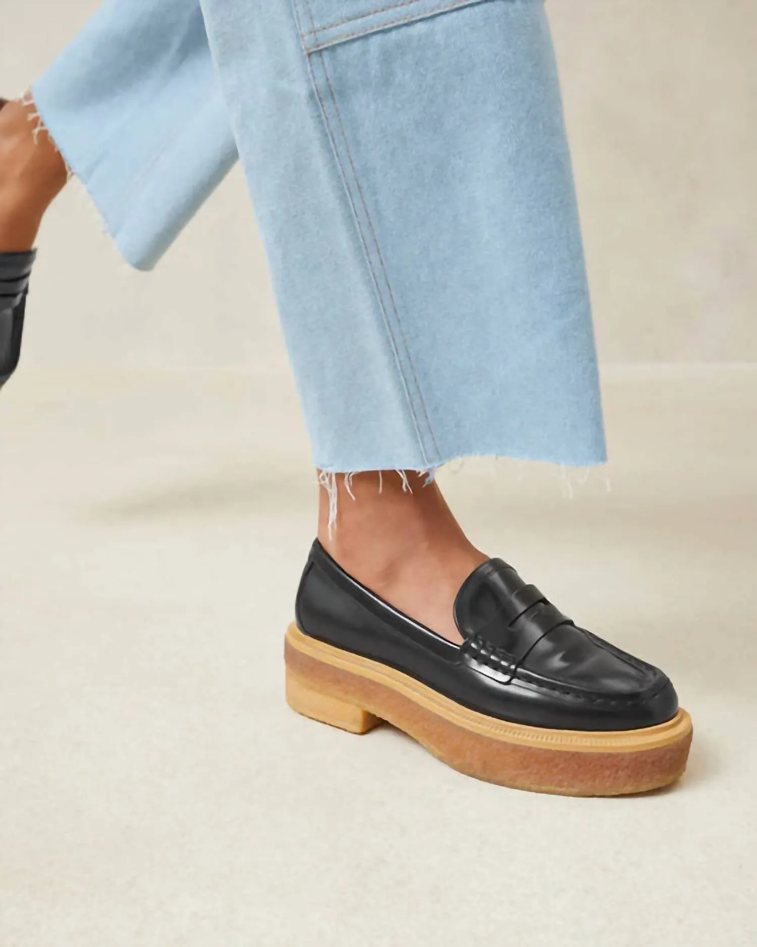 Rikki Black Platform Loafer