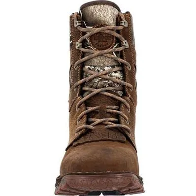 Rocky Men's Hi Wire 8" Waterproof Slip Resistant Western Hunt Boot -Earth- RKW0428