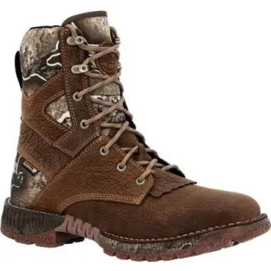 Rocky Men's Hi Wire 8" Waterproof Slip Resistant Western Hunt Boot -Earth- RKW0428