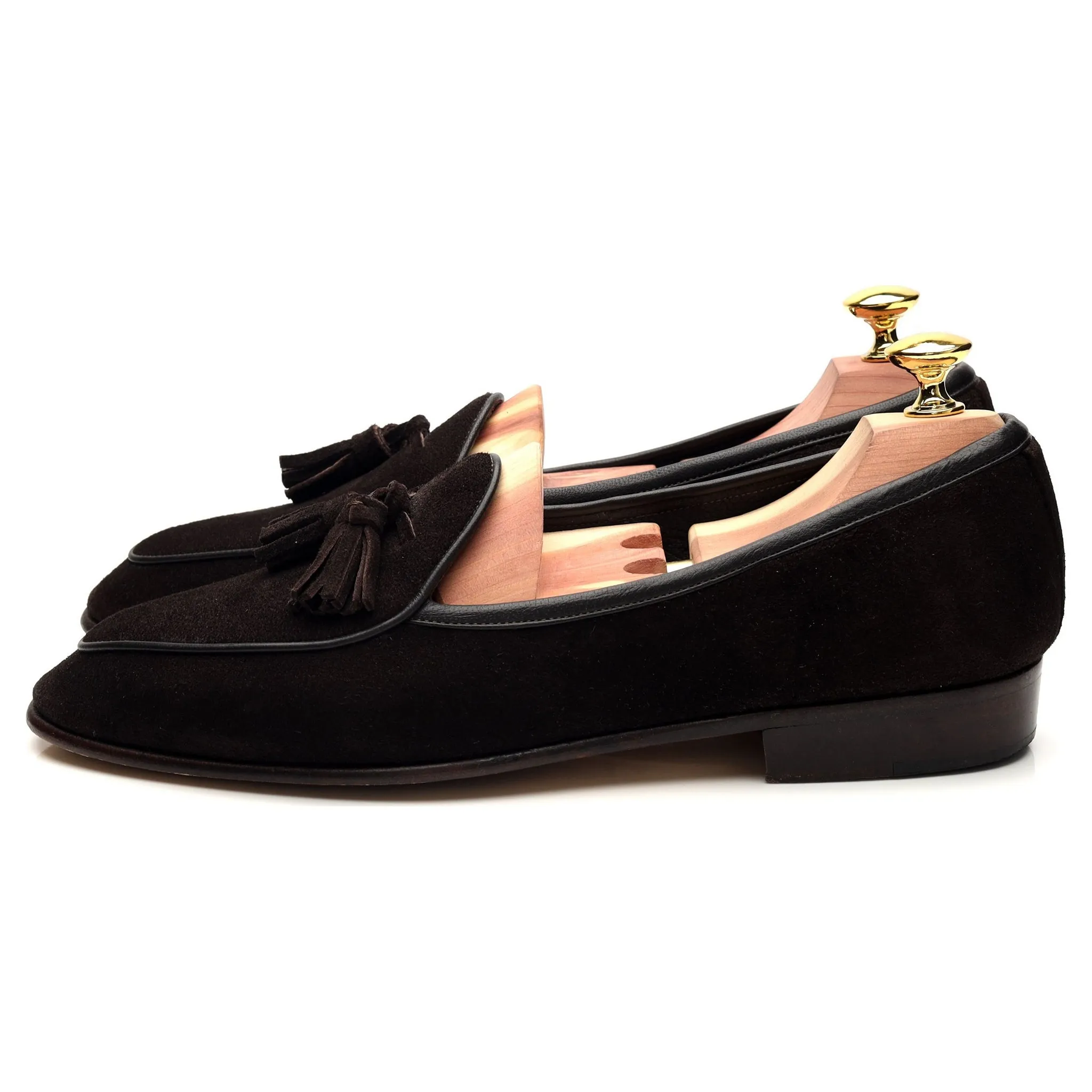 'Sagan Classic' Dark Brown Suede Tassel Loafer UK 6 / UK 6.5