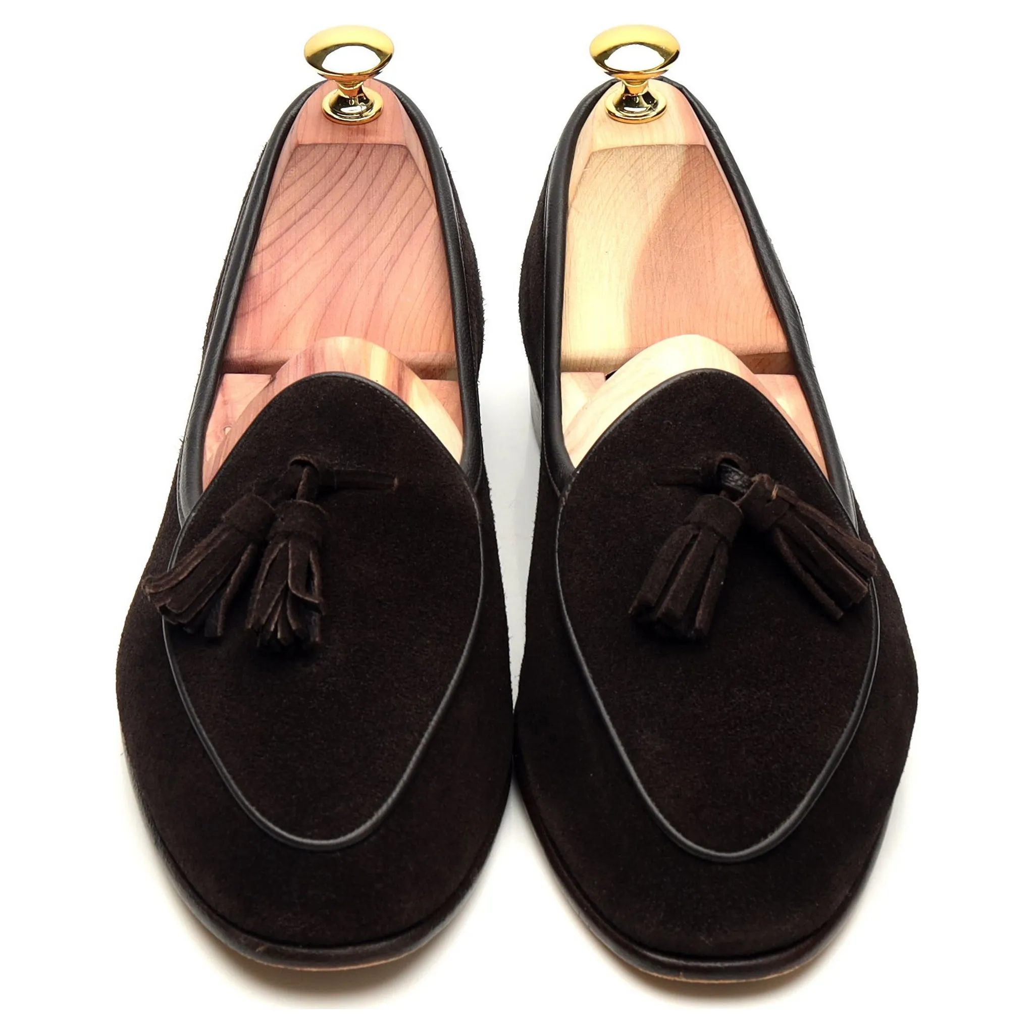 'Sagan Classic' Dark Brown Suede Tassel Loafer UK 6 / UK 6.5
