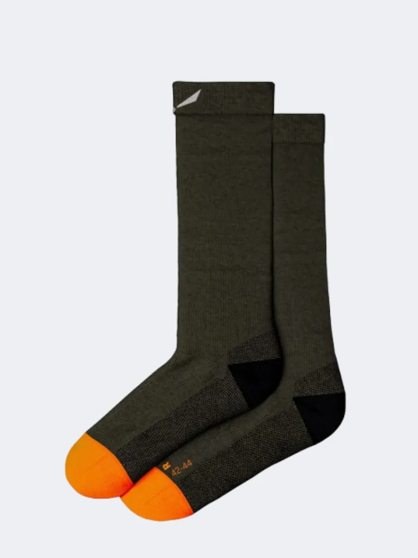 Salewa Mountain Trainer Merino Men Hiking Sock Brown Bungee Cord