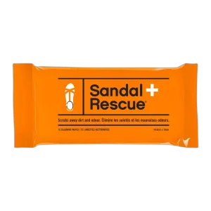 Sandal Rescue All-Natural Boot Cleaning Wipes - Resealable Pack of 15