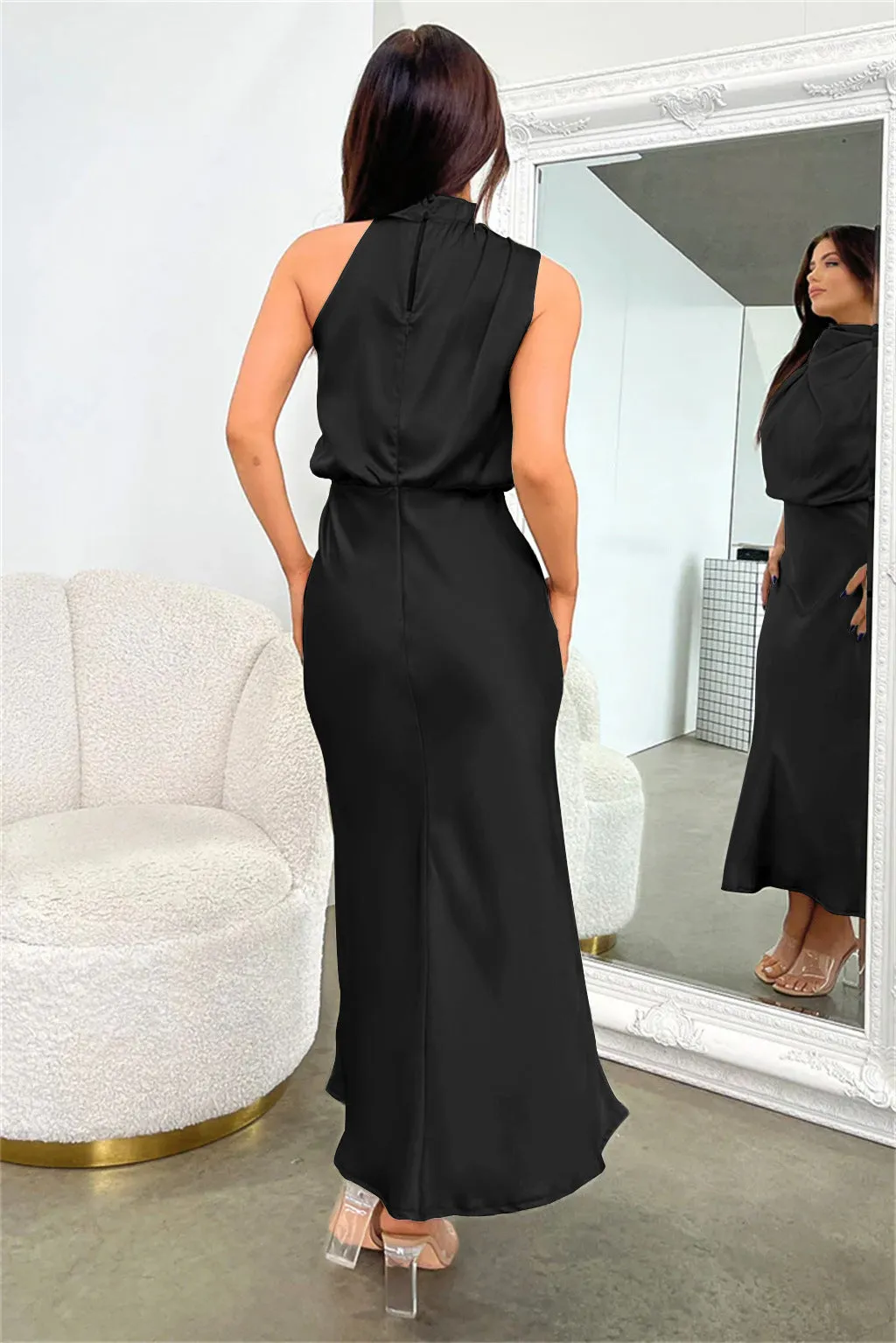 Sandra | Satin Long Dress