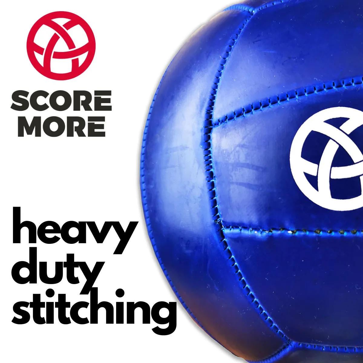 Score More Football Trainer Size 5 Blue 6 Pack 70% recycled rubber