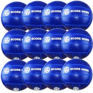 Score More Football Trainer Size 5 Blue 6 Pack 70% recycled rubber