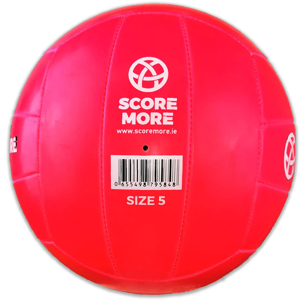 Score More Football Trainer Size 5 Pink 6 Pack 70% recycled rubber