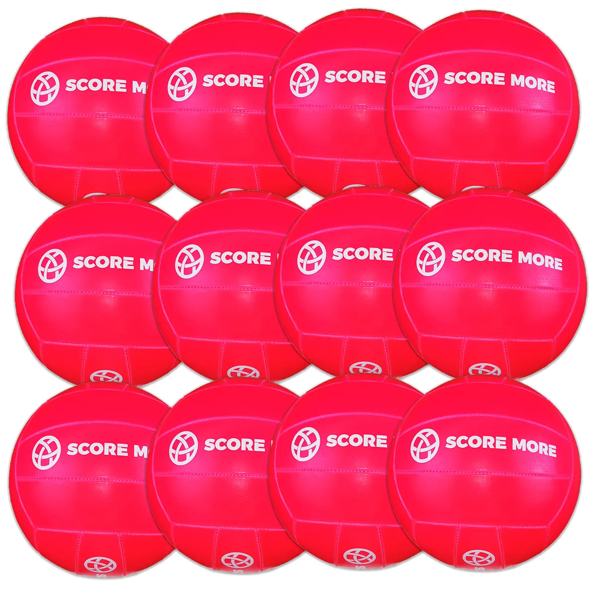 Score More Football Trainer Size 5 Pink 6 Pack 70% recycled rubber