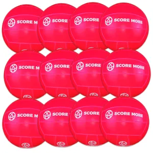Score More Football Trainer Size 5 Pink 6 Pack 70% recycled rubber