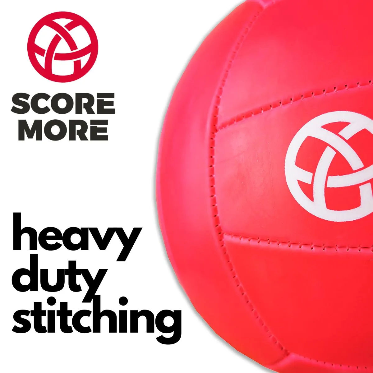 Score More Football Trainer Size 5 Pink 6 Pack 70% recycled rubber