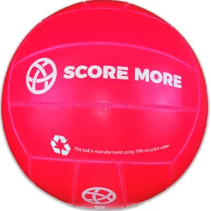 Score More Football Trainer Size 5 Pink PREPUMPED! 70% recycled rubber