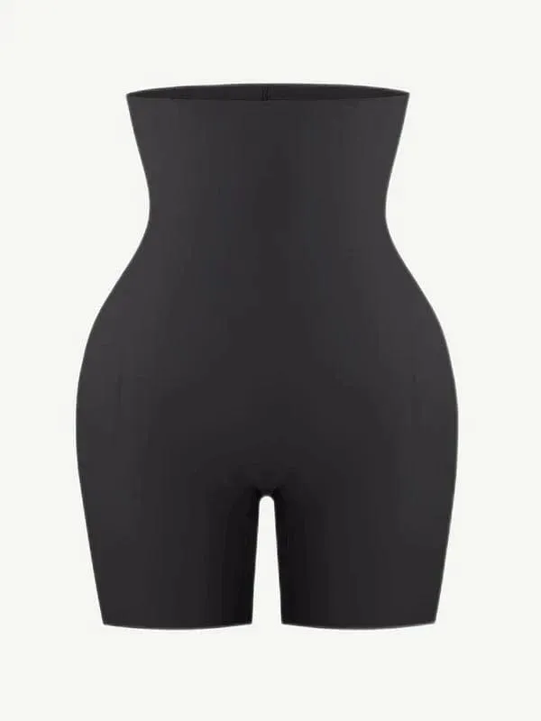 Seamless High Waist Bum Lifting Shapewear Shorts with Removable Hip Pads