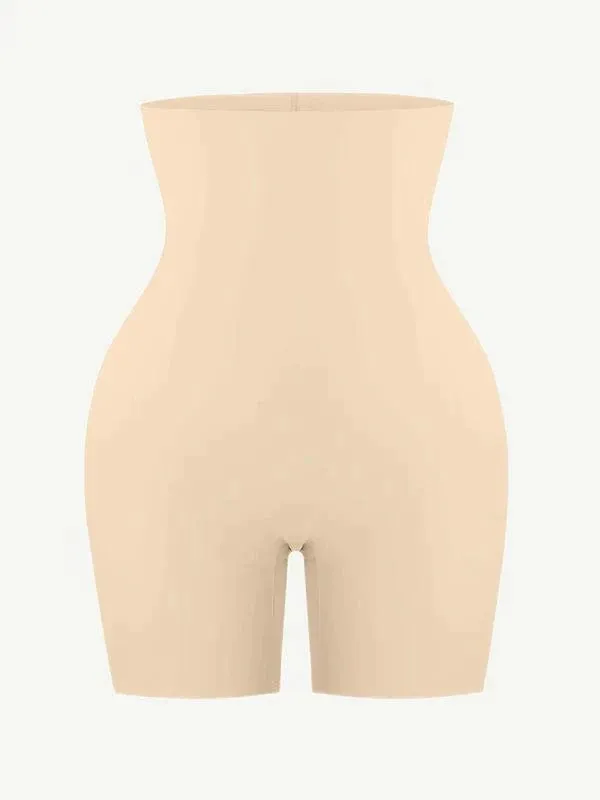 Seamless High Waist Bum Lifting Shapewear Shorts with Removable Hip Pads