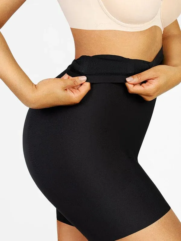 Seamless High Waist Bum Lifting Shapewear Shorts with Removable Hip Pads