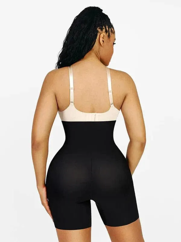 Seamless High Waist Bum Lifting Shapewear Shorts with Removable Hip Pads