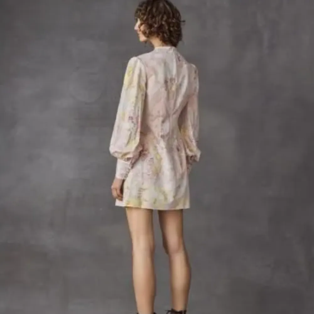 Silk Linen Strapless Dress