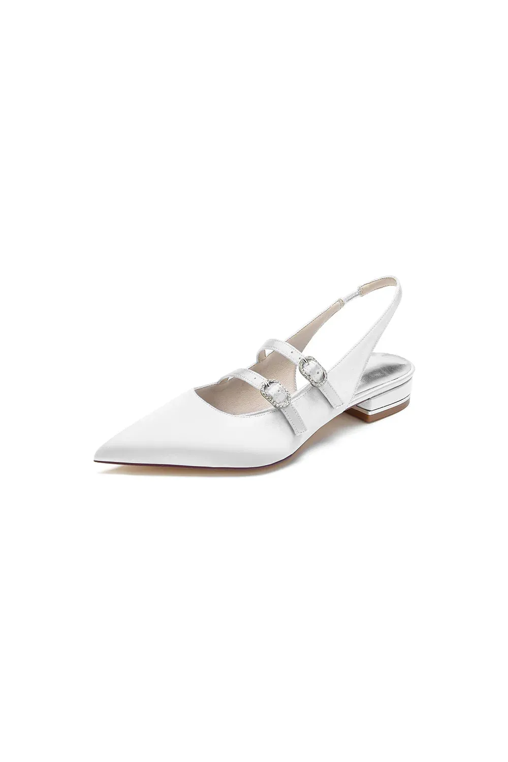 Simple Slingback Pointed Toe Flats