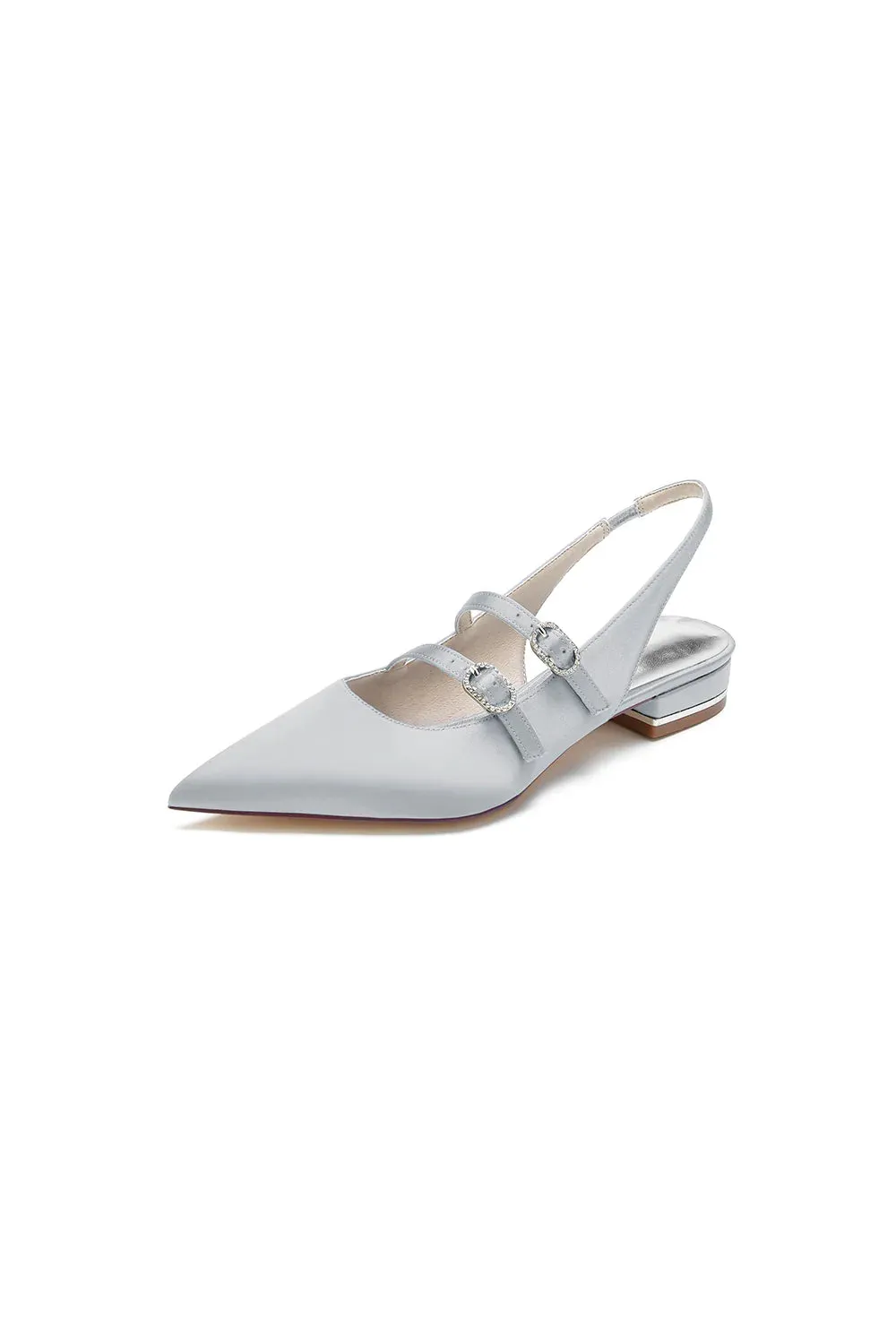 Simple Slingback Pointed Toe Flats