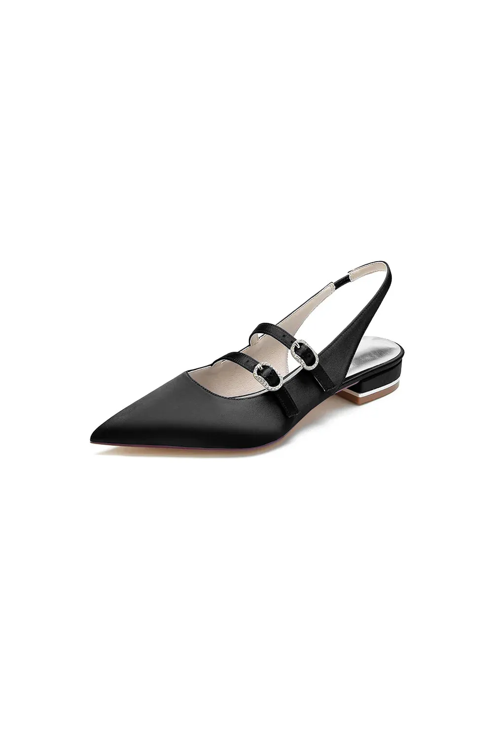 Simple Slingback Pointed Toe Flats