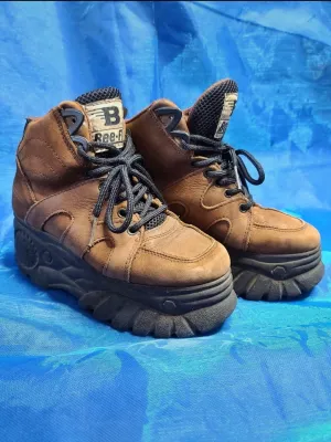 Sneakers plateformes montantes 90s