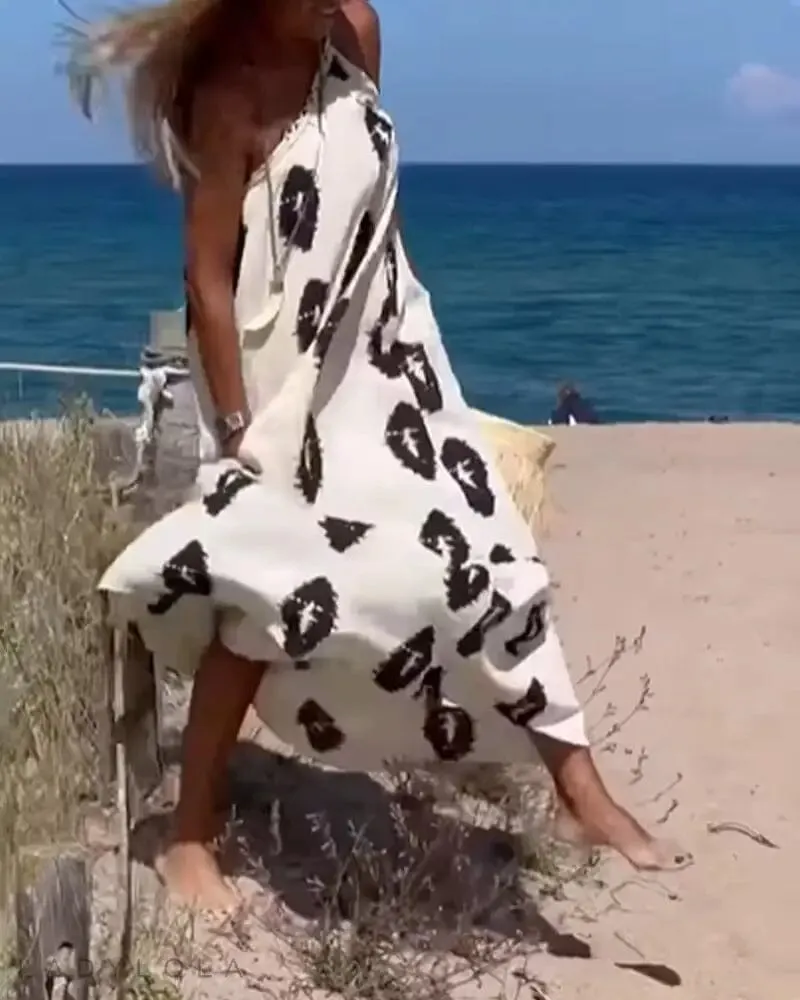 Solis Loose One Shoulder Maxi Dress