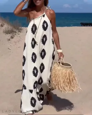 Solis Loose One Shoulder Maxi Dress