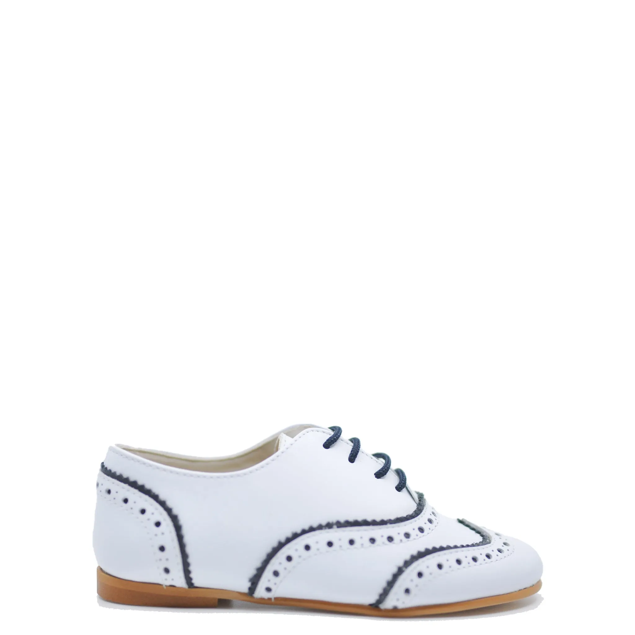 Sonatina White and Navy Wingtip Oxford