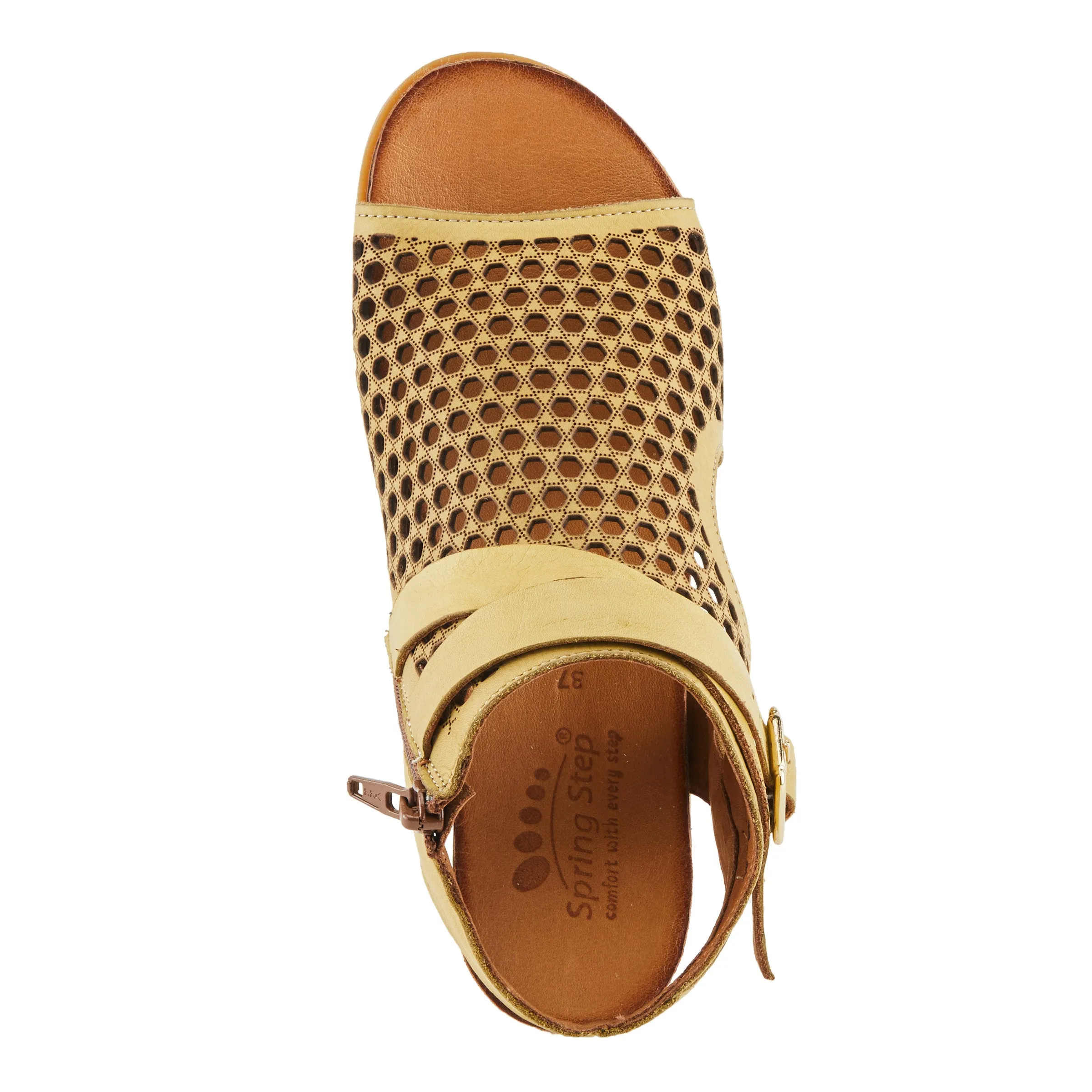 Spring Step COVINGTON Leather Flat Ankle Sandal Shoe