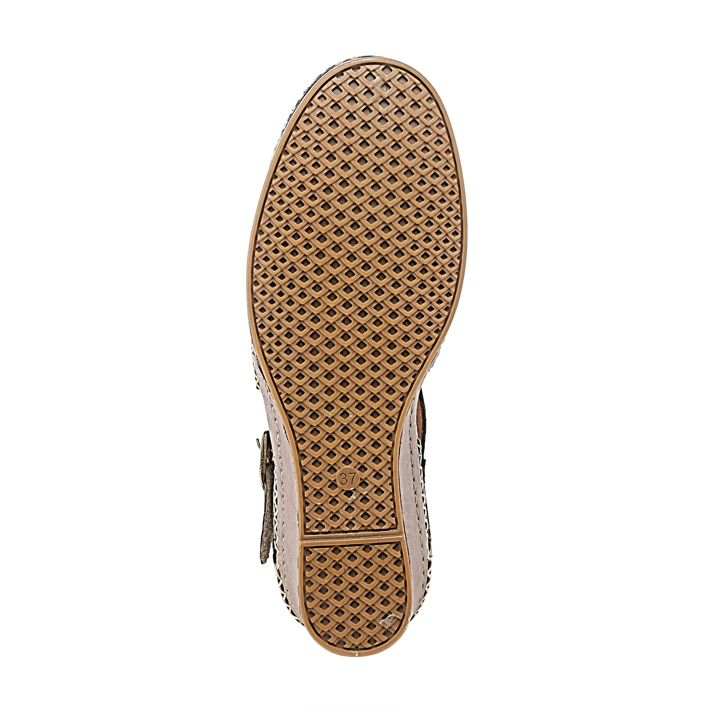 Spring Step Shoes Airy Wedge Shoes Women's Leather T Strap