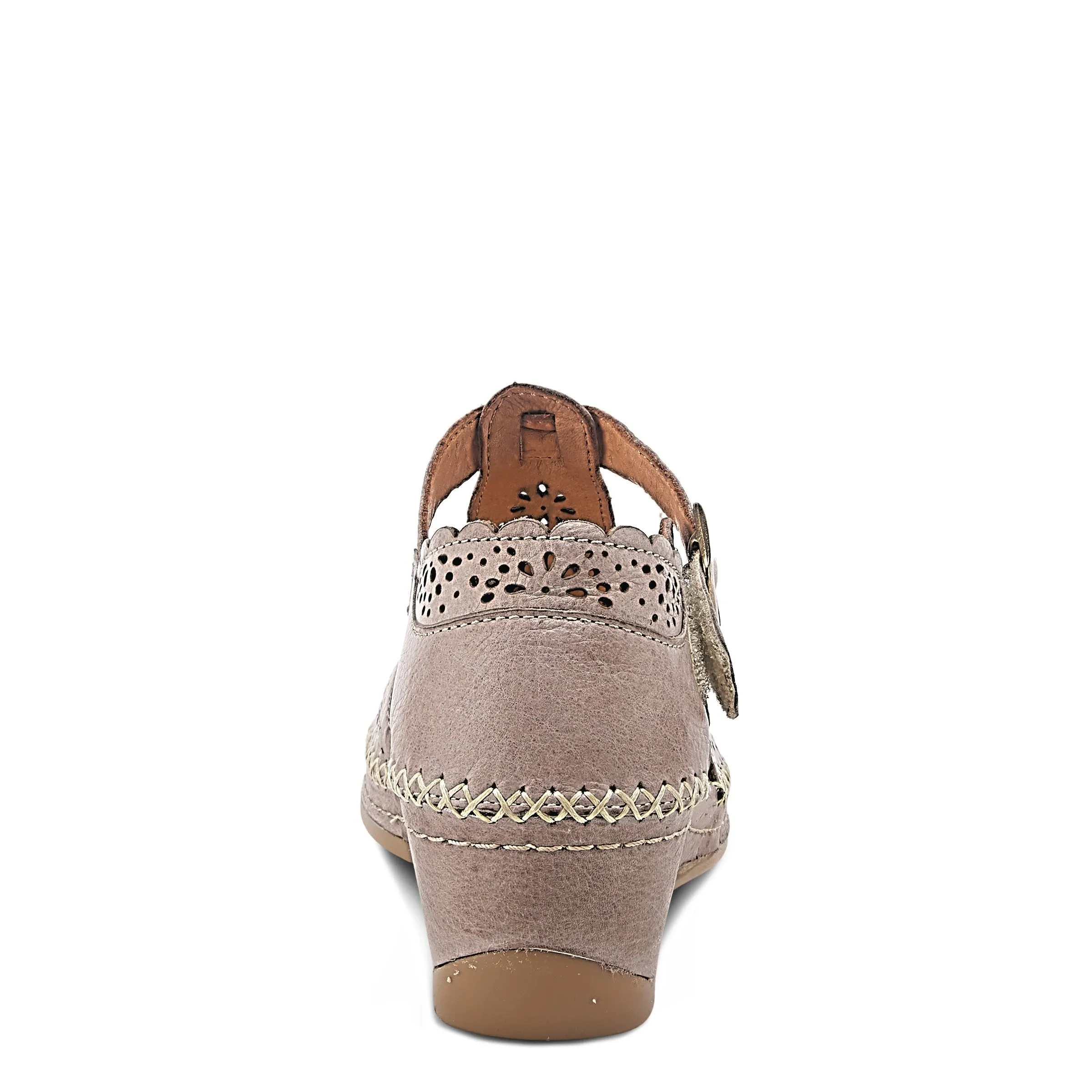 Spring Step Shoes Airy Wedge Shoes Women's Leather T Strap