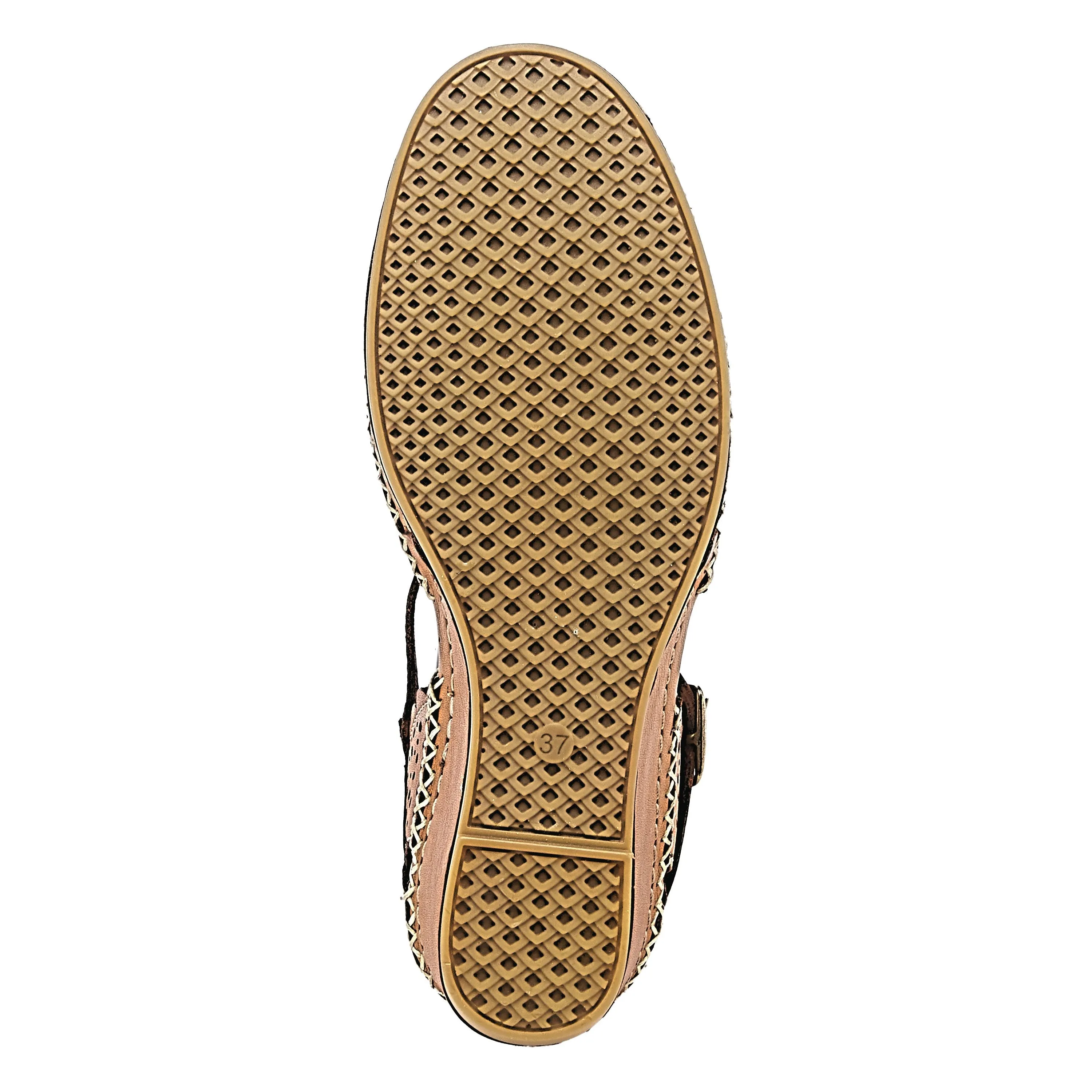 Spring Step Shoes Airy Wedge Shoes Women's Leather T Strap