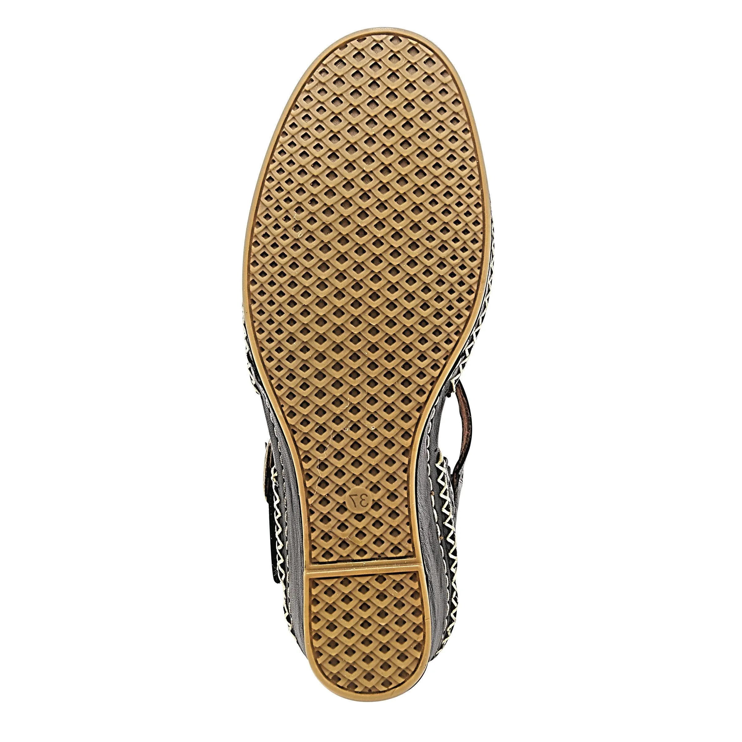 Spring Step Shoes Airy Wedge Shoes Women's Leather T Strap