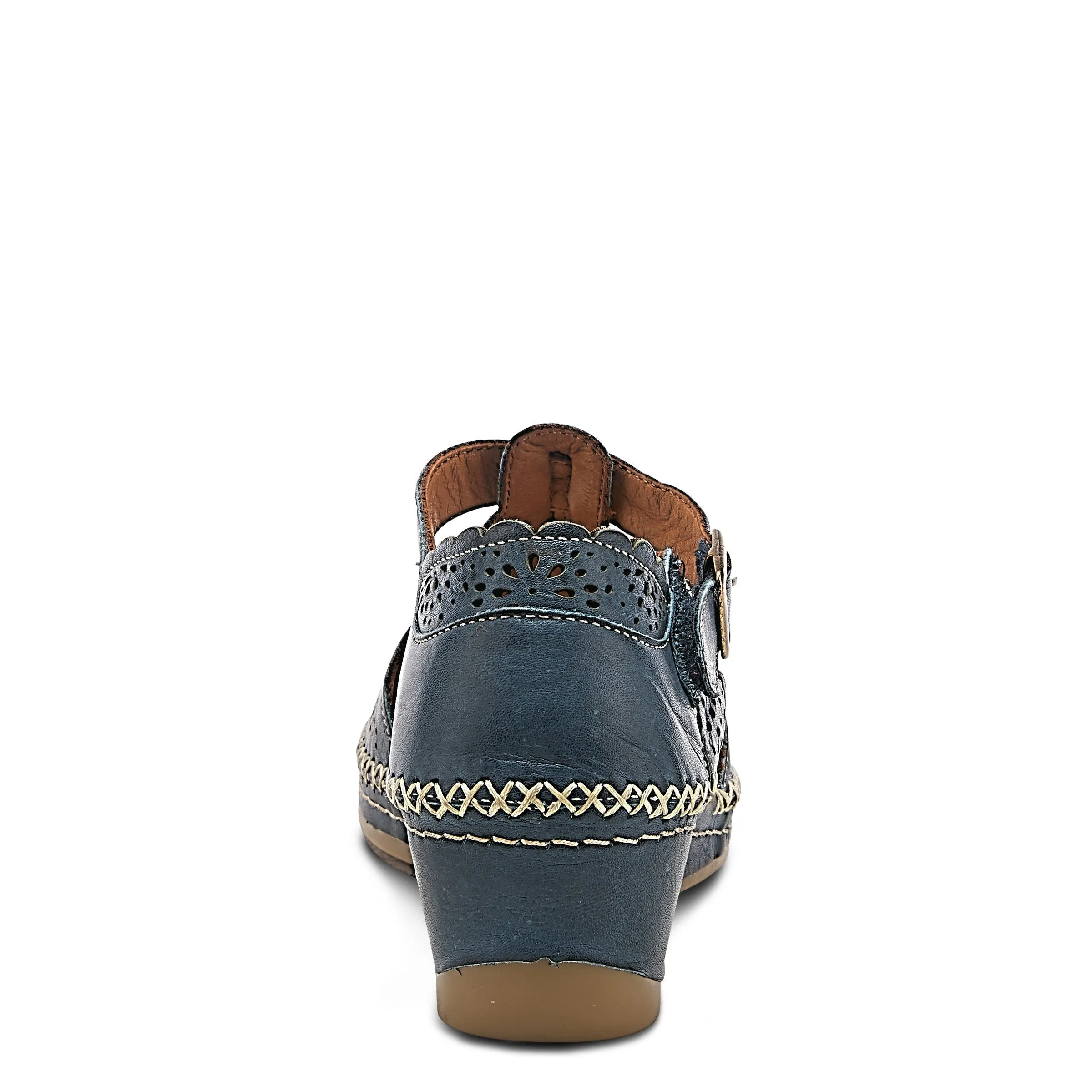 Spring Step Shoes Airy Wedge Shoes Women's Leather T Strap