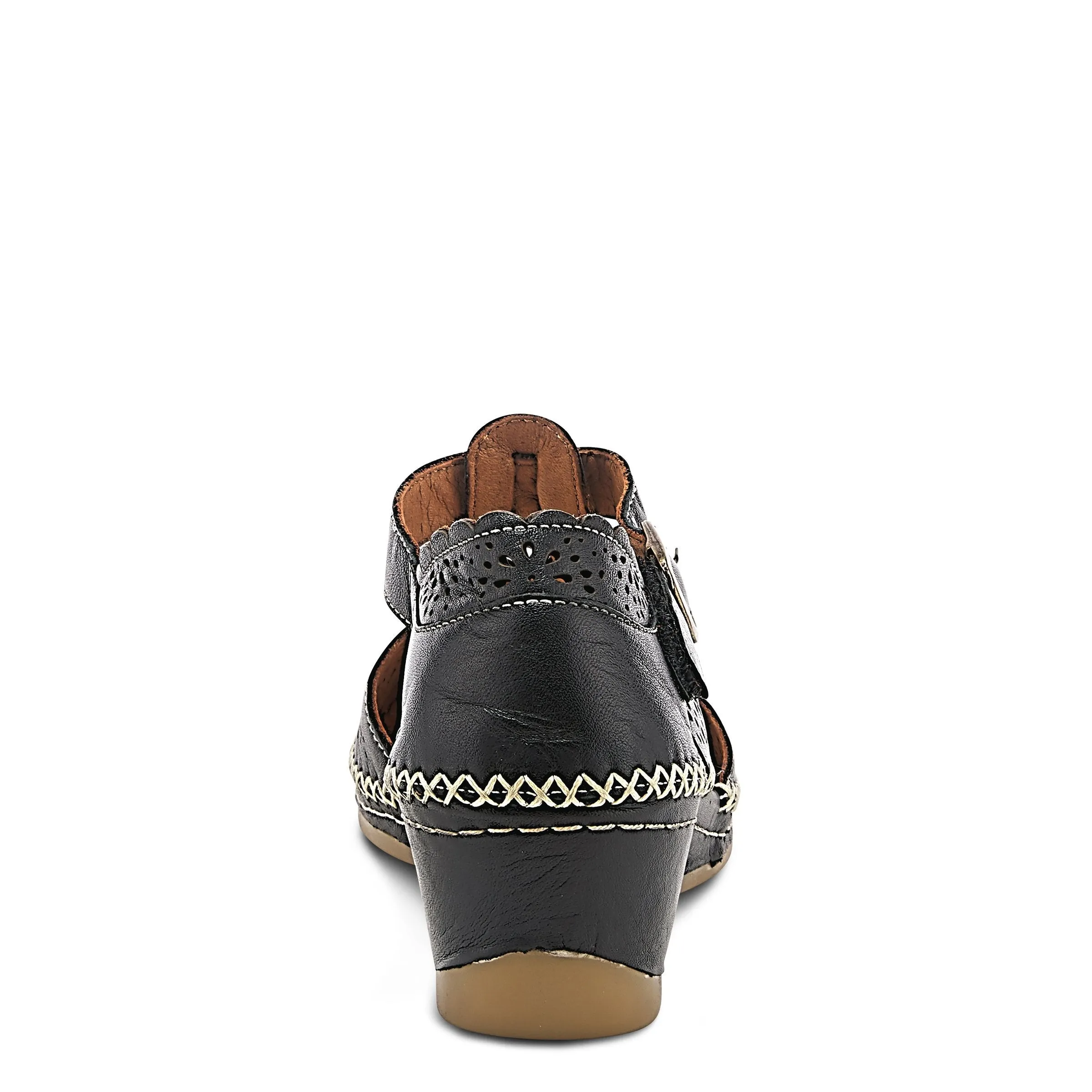 Spring Step Shoes Airy Wedge Shoes Women's Leather T Strap