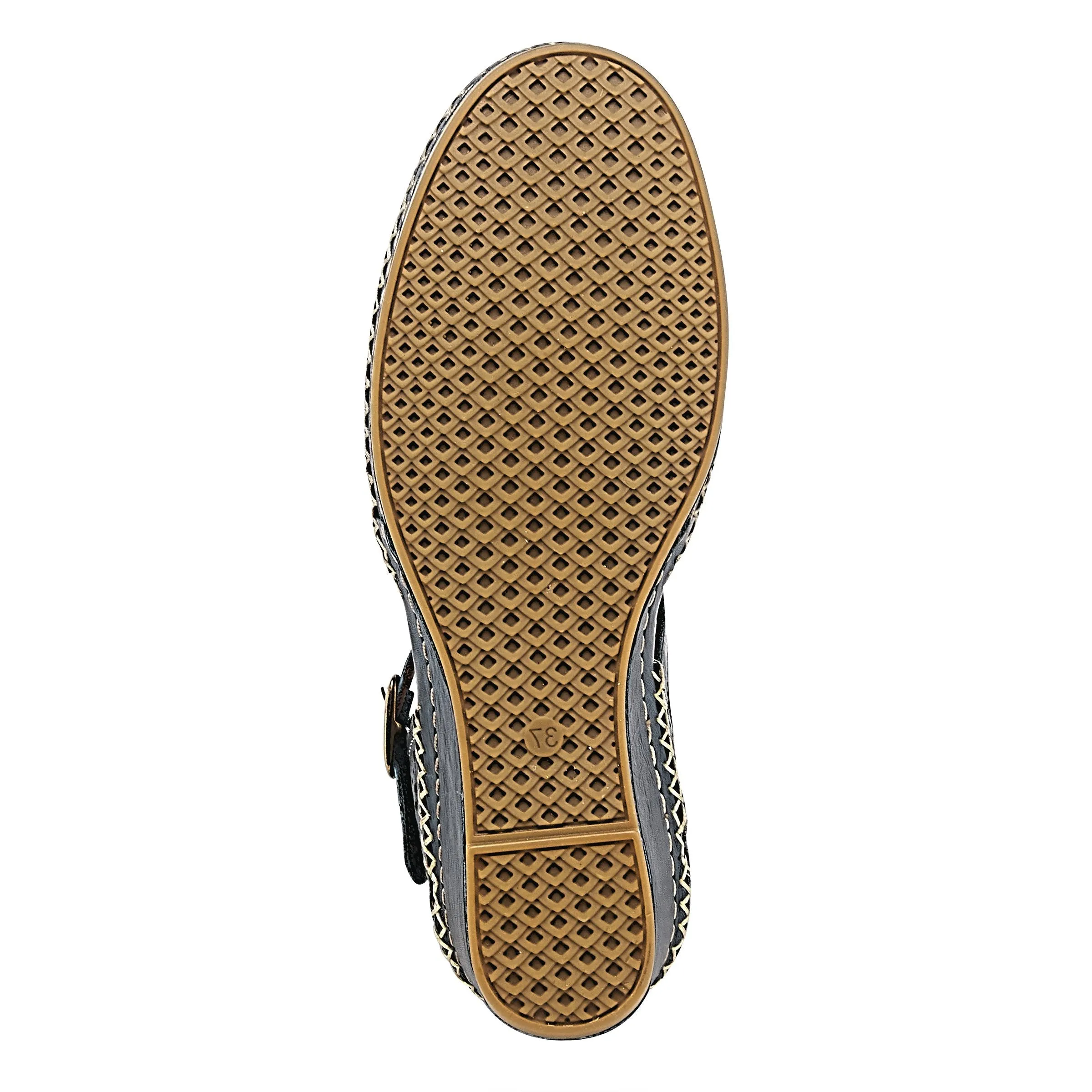 Spring Step Shoes Airy Wedge Shoes Women's Leather T Strap