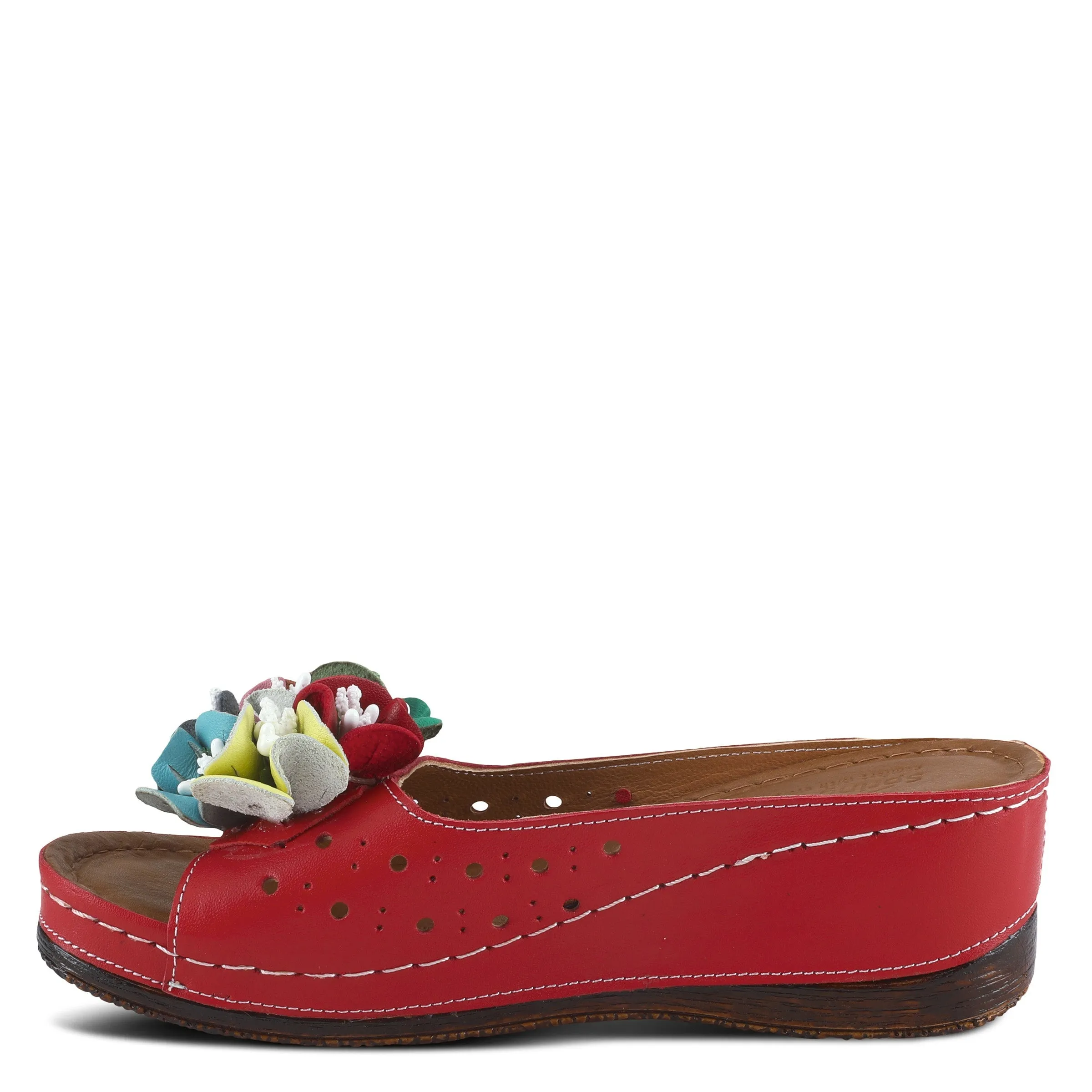 Spring Step Shoes Flowerchild Women’s Leather Multi Color Sandal