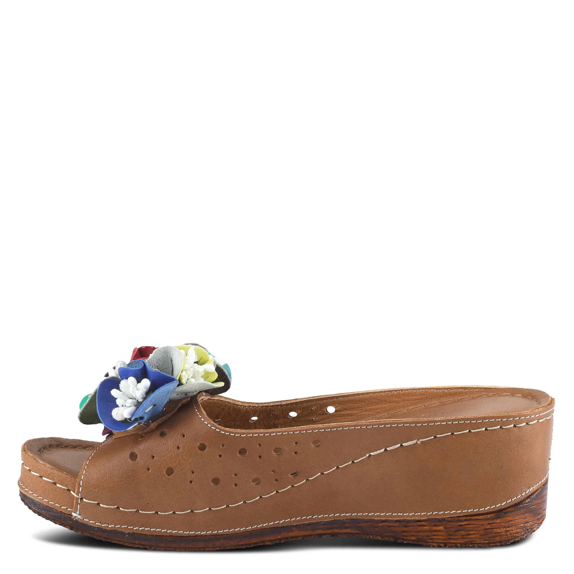 Spring Step Shoes Flowerchild Women’s Leather Multi Color Sandal